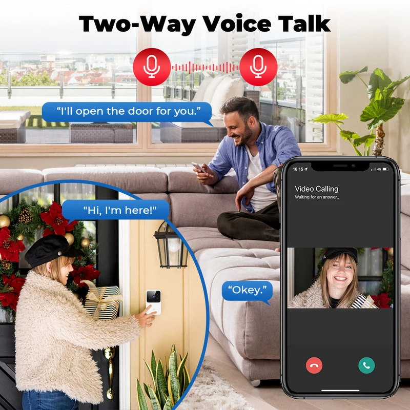 Tuya WiFi Video Doorbell Wirel - đánh giá và giá Home Security Front Door Camera