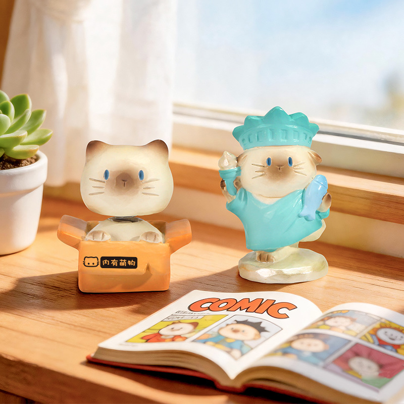 Cute Cat Blind Box Figure Resi - đánh giá và giá Home Security Box