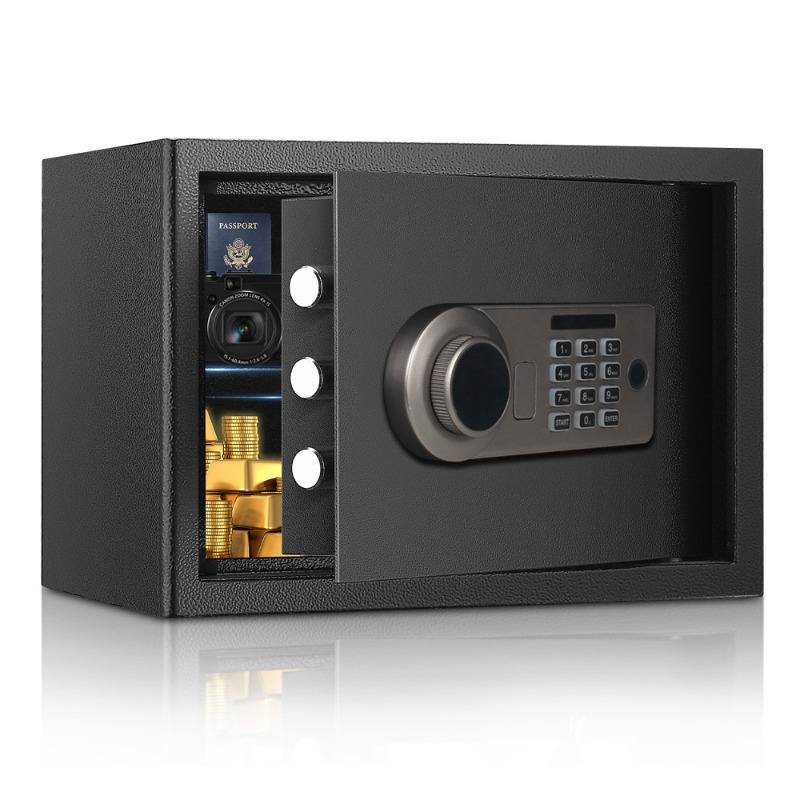 Electronic Password Safe 25cm  - đánh giá và giá Home Security Box